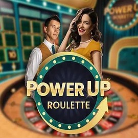 PowerUP Roulette logo by Pragmatic Play at GQbet Casino